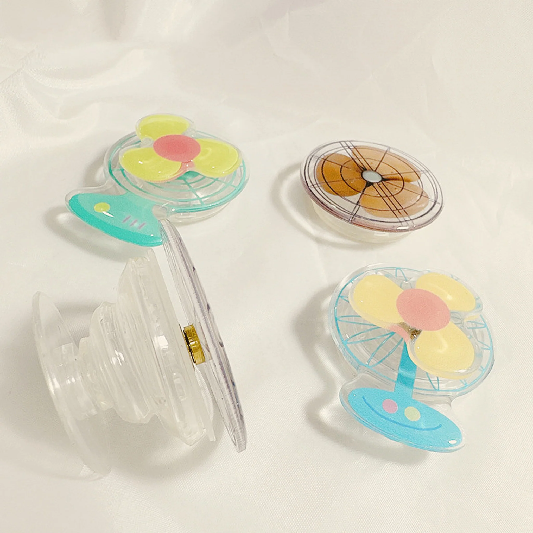 3D Rotating Mini Fan Phone Grip Stand Holder - Image 5