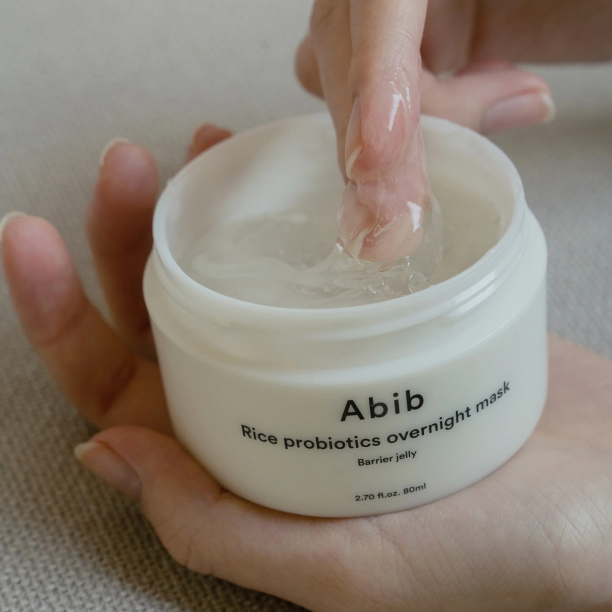 Abib Rice Probiotics Overnight Mask Barrier Jelly 80ml - Image 3