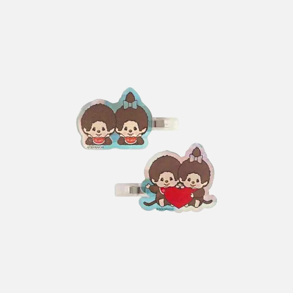 Monchhichi Acrylic Hair Clip Set 2 pcs - Image 4