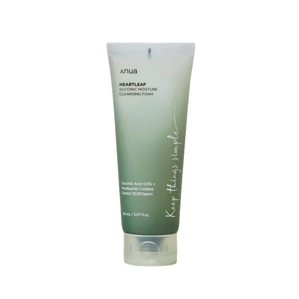 Anua Heartleaf Succinic Moisture Cleansing Foam 150ml - Image 6