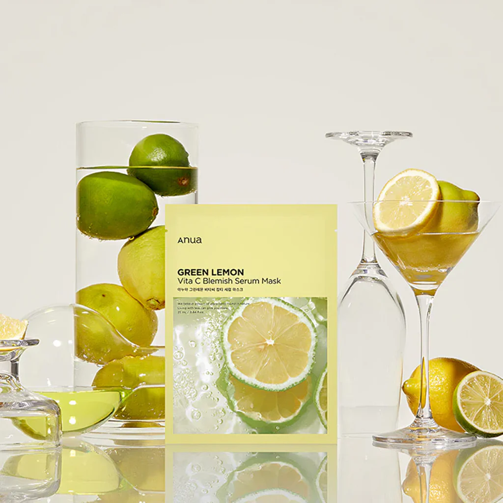 Anua Green Lemon Vita C Blemish Serum Mask