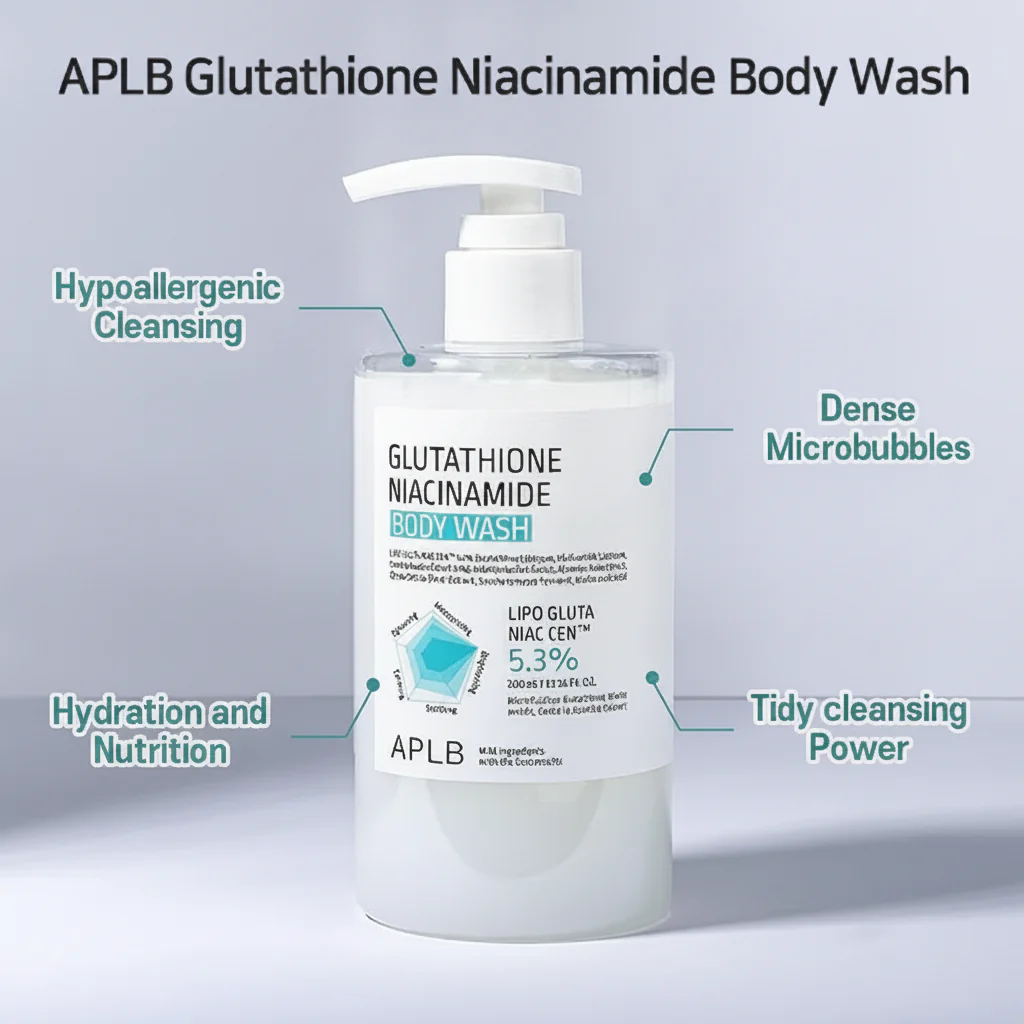 APLB Glutathione Niacinamide Body Wash 300ml - Image 3