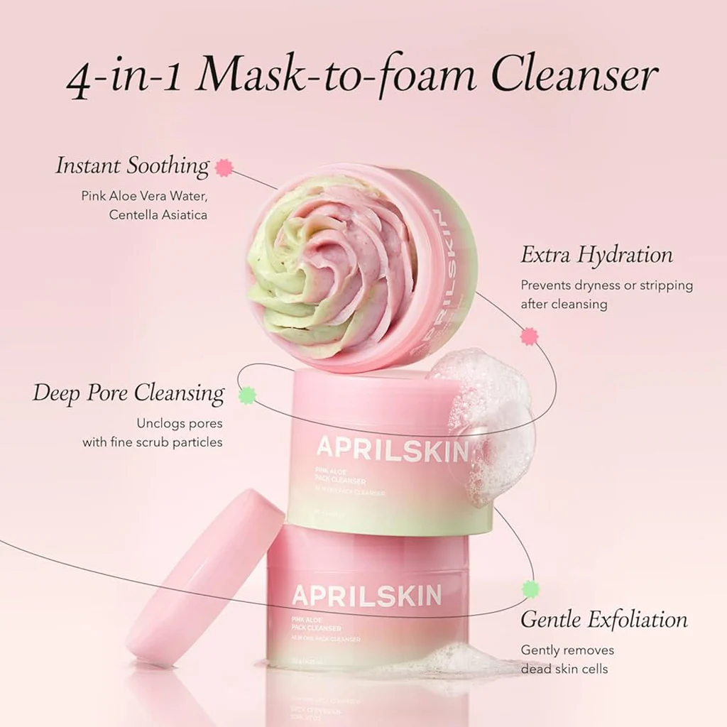 APRILSKIN Pink Aloe Pack Cleanser 120 g - Image 5