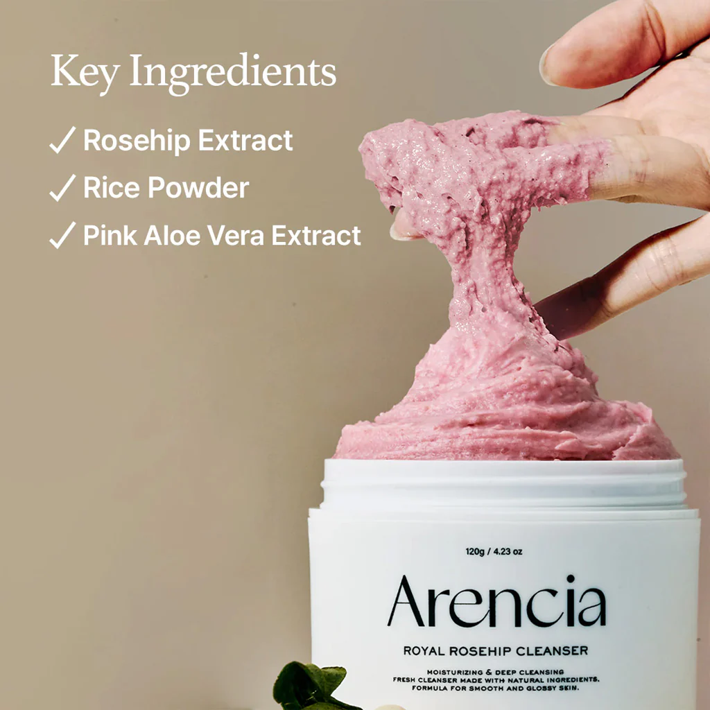 Arencia Fresh Royal Rosehip Mochi Cleanser 120 g - Image 3