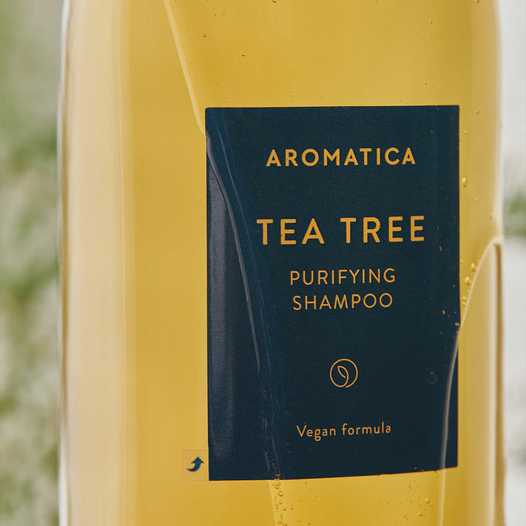 AROMATICA Tea Tree Purifying Shampoo 400ml - Image 3