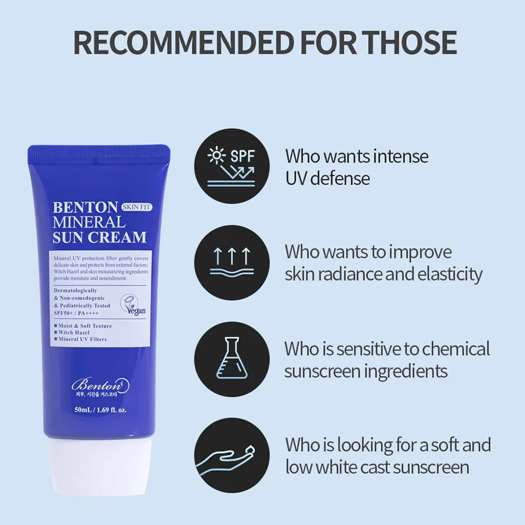 BENTON Skin Fit Mineral Sun Cream 50 ml - Image 7