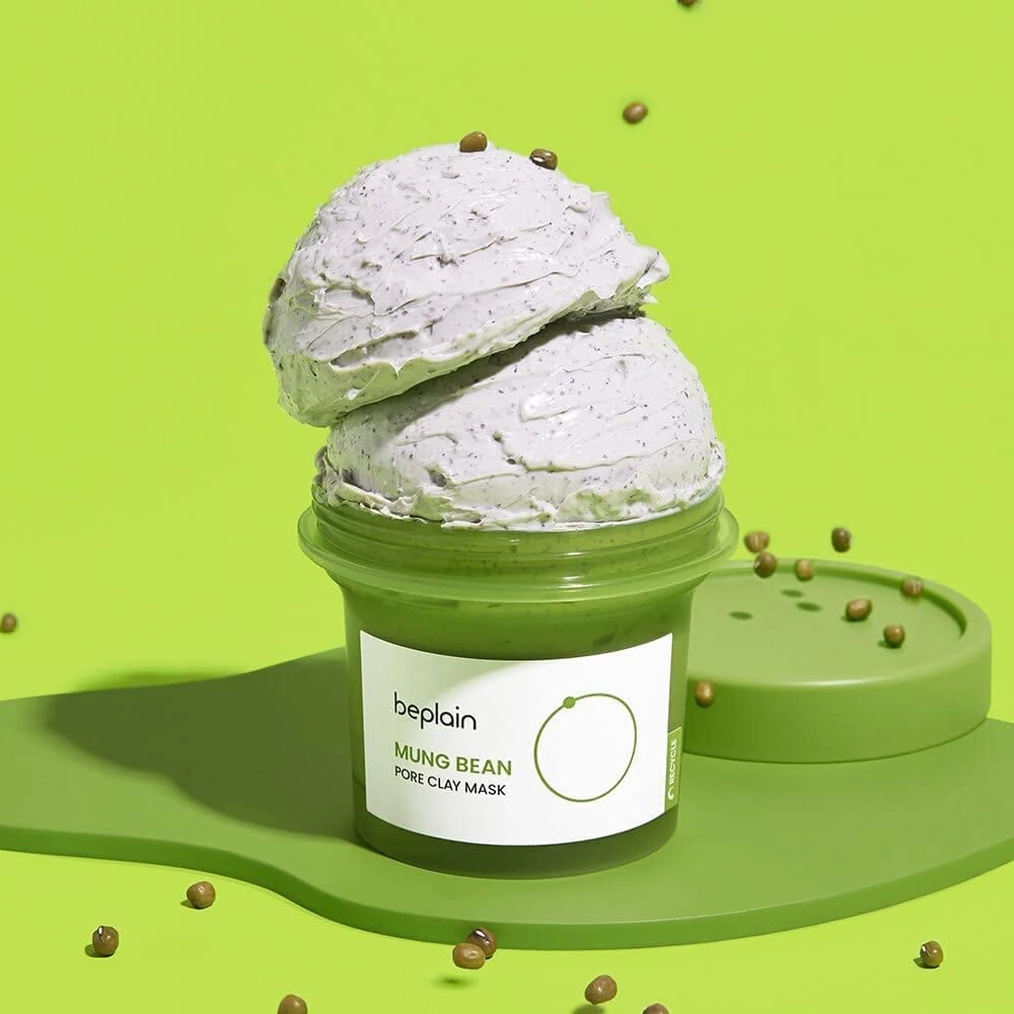 beplain Mung Bean Pore Clay Mask Set 120ml - Image 3