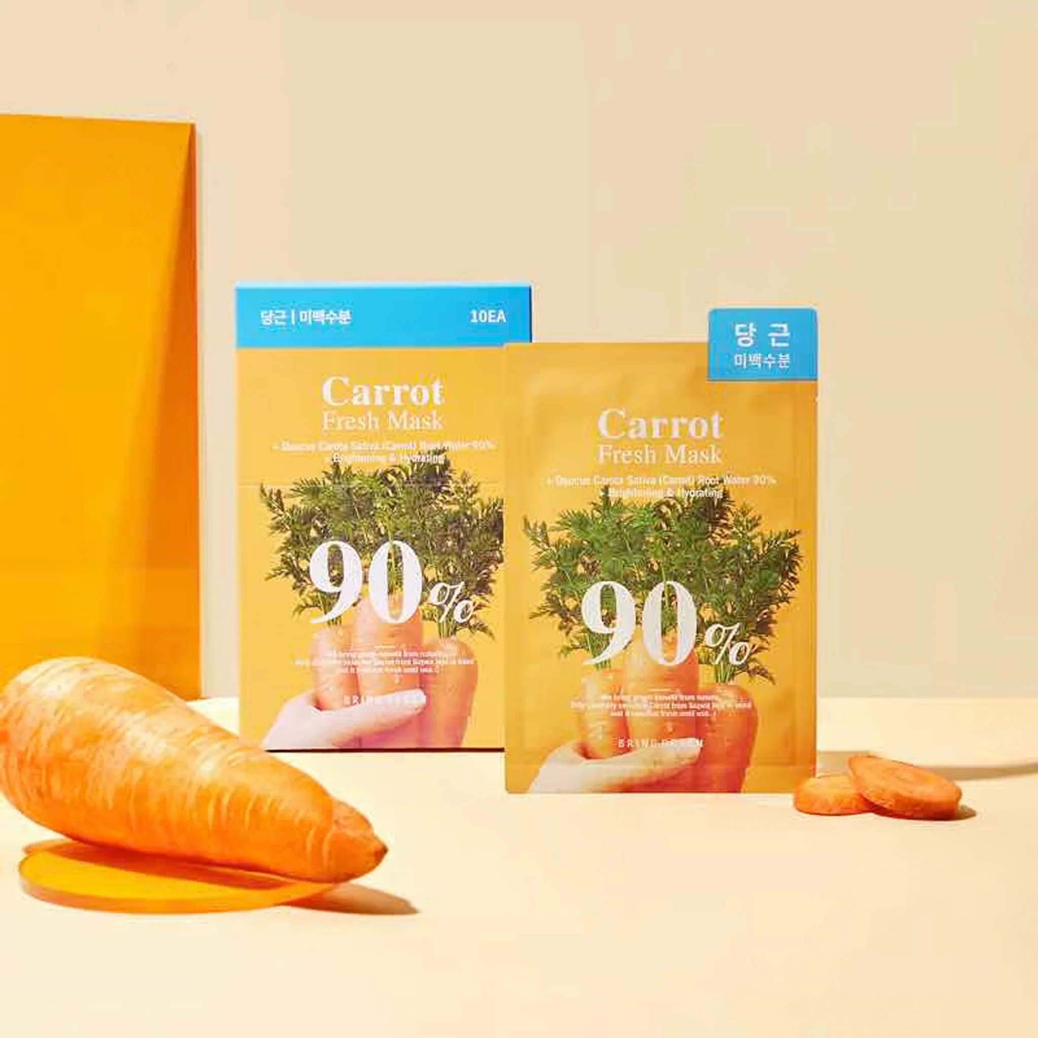 BRINGGREEN Carrot 90% Fresh Mask - Image 3
