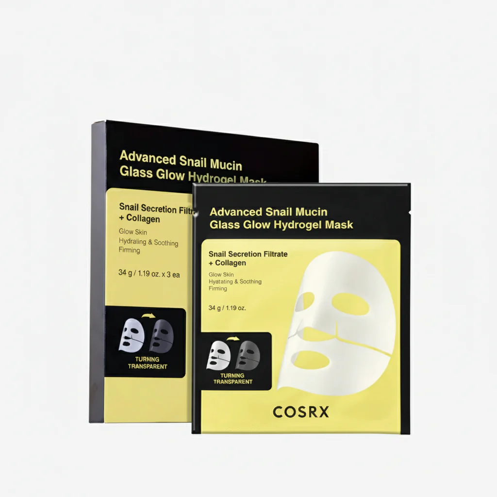 COSRX Advanced Snail Mucin Glass Glow Hydrogel Mask 3pcs