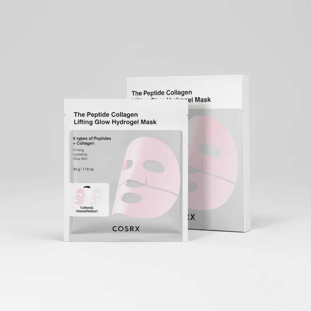 COSRX The Peptide Collagen Lifting Glow Hydrogel Mask 3pcs - Image 2