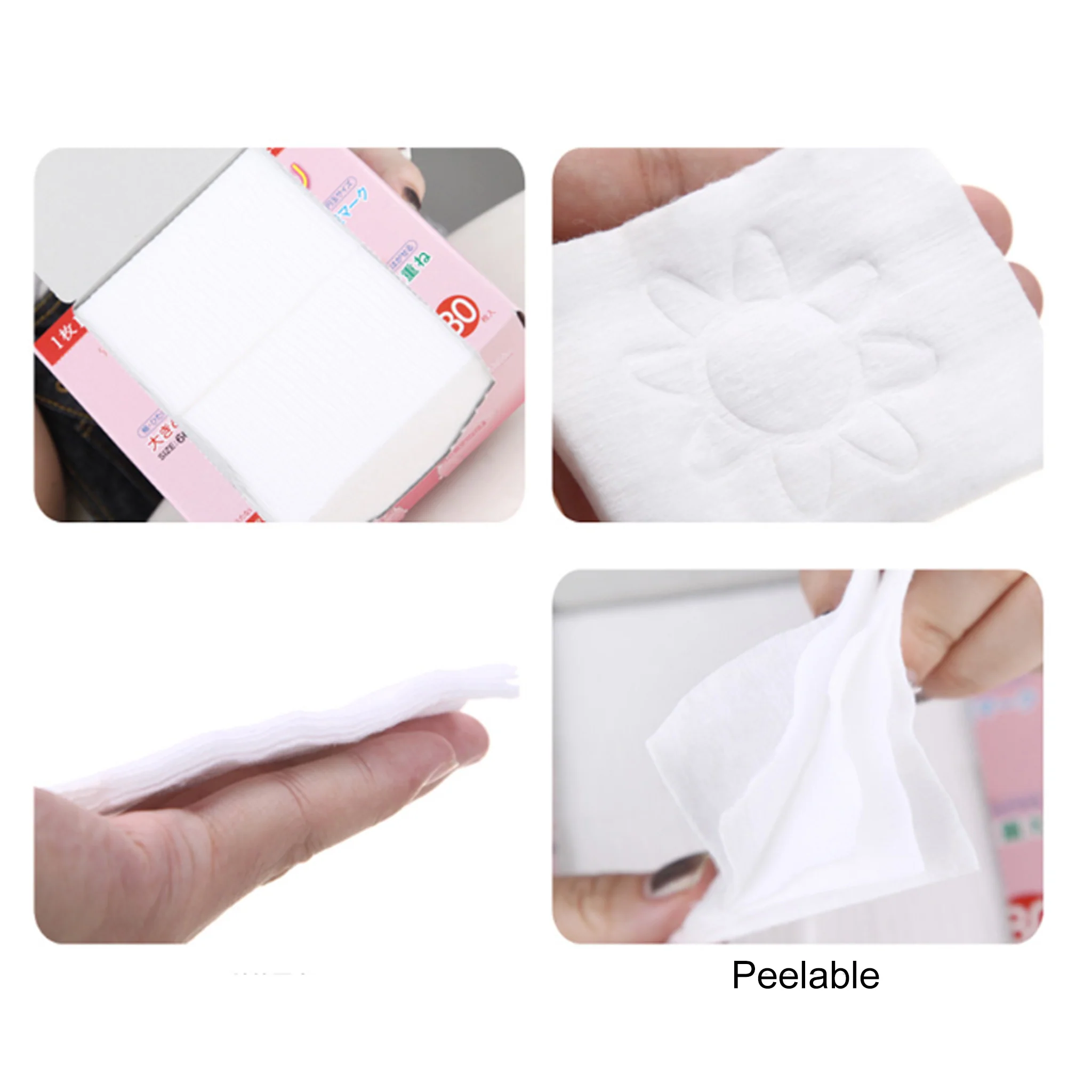 Cotton labo Selena Five Layers Cotton Pad 80pcs - Image 3