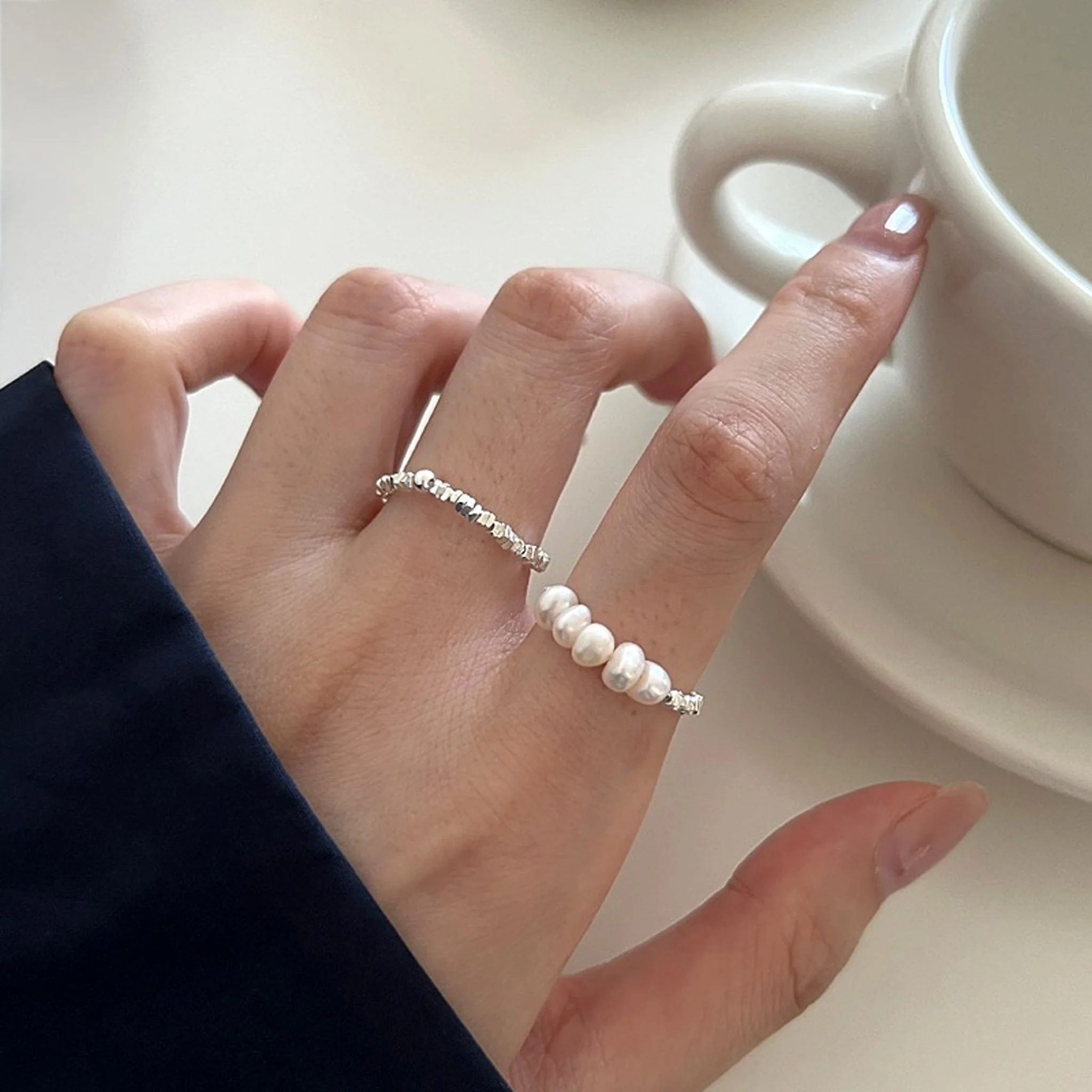 Crushed Pearl Ring - Image 4