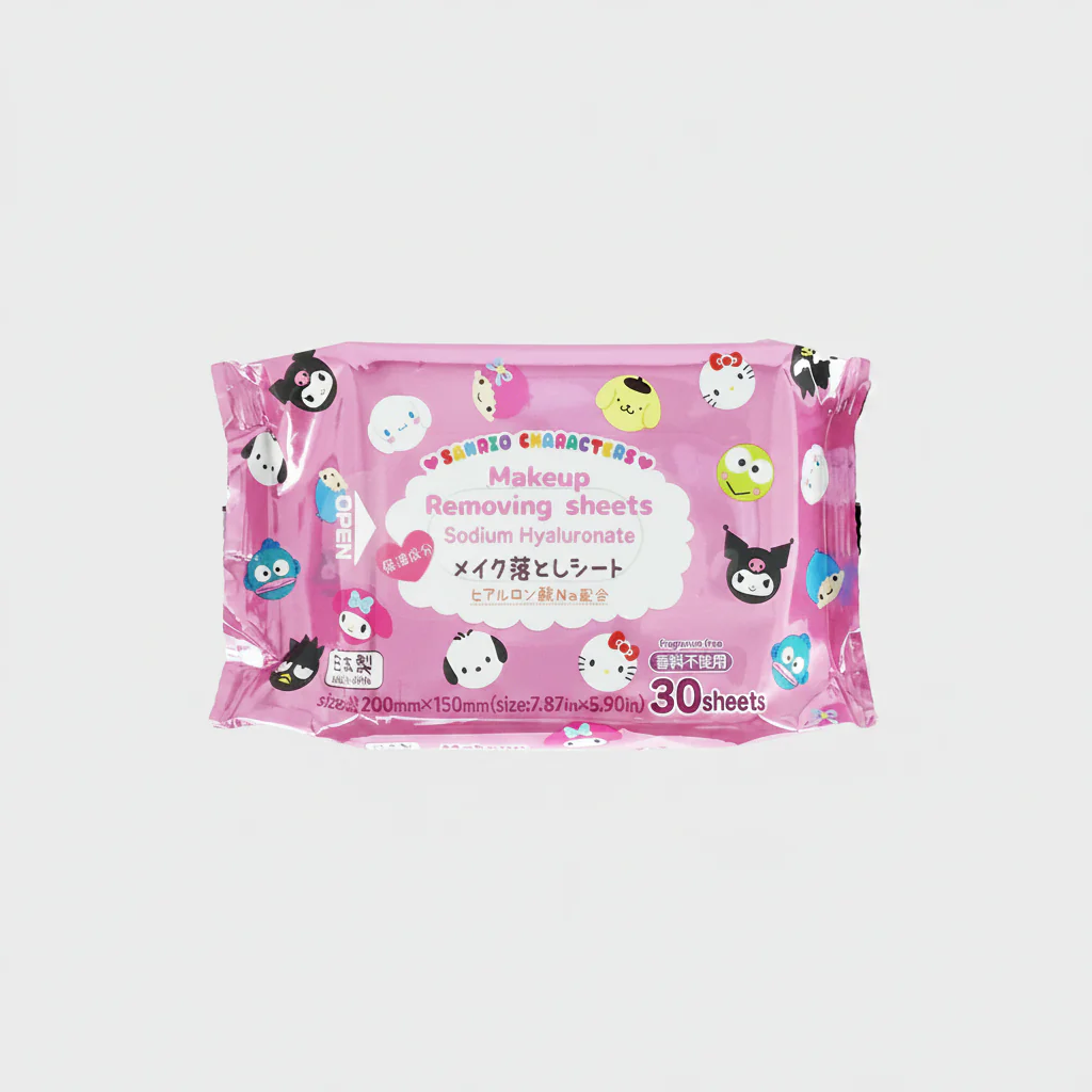 DAISO Makeup Removing Sheet Sanrio 30 pcs