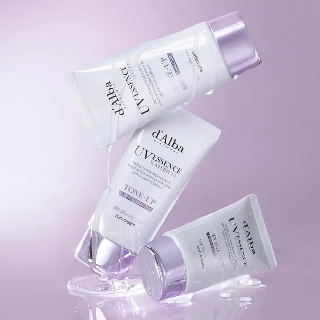 d'alba Tone Up Cream Purple 50ml - Image 4