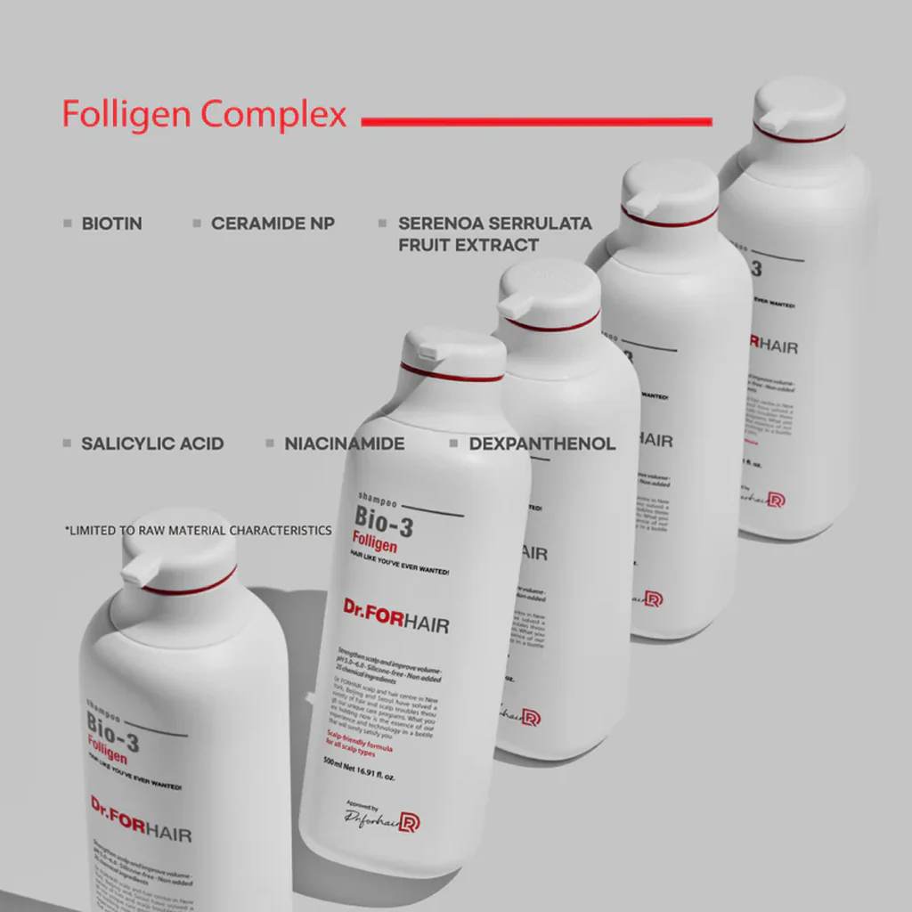 Dr.FORHAIR Folligen Bio-3 Shampoo 500 ml - Image 4