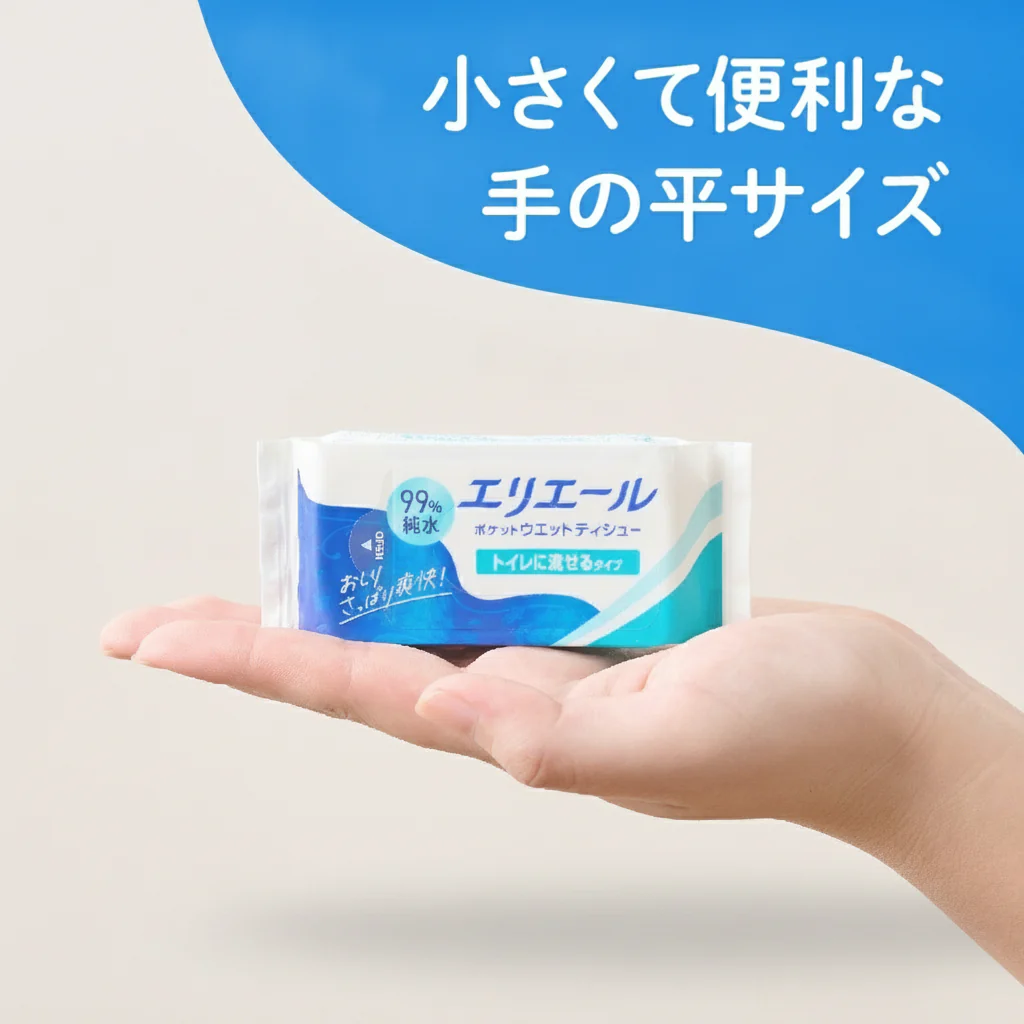 ELLEAIR Pocket Wet Tissue Flashable 6packs - Image 5