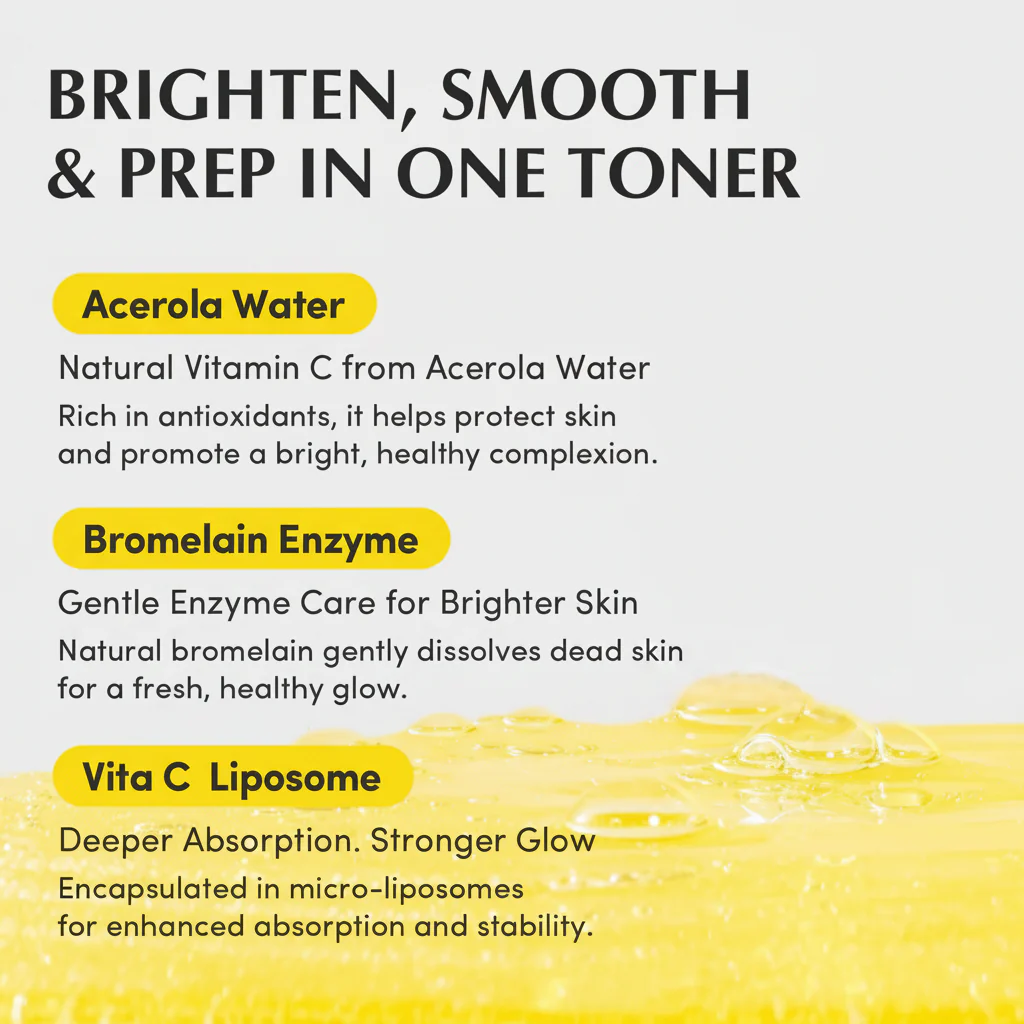 EQQUALBERRY Vitamin Illuminating Toner 150ml - Image 4