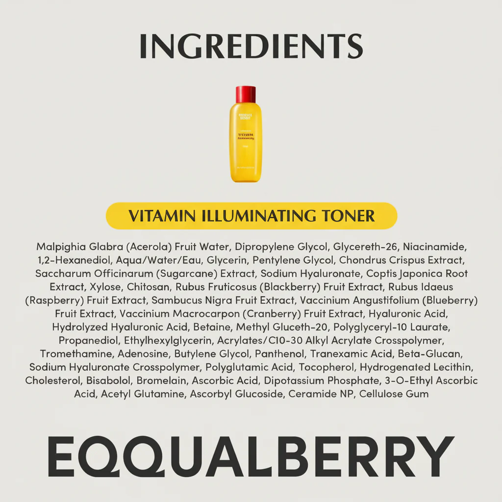 EQQUALBERRY Vitamin Illuminating Toner 150ml - Image 5