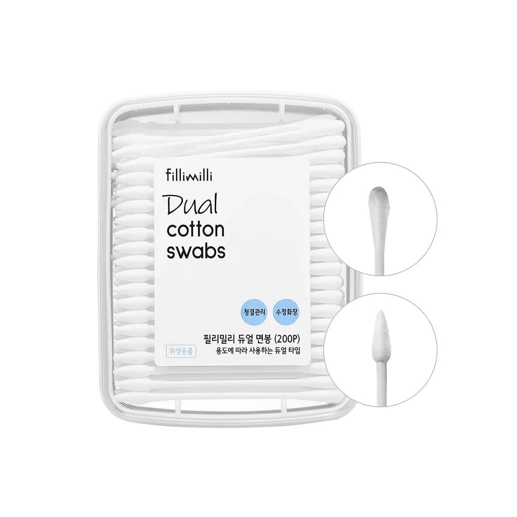 fillimilli Dual Disposable Plastic Cotton Swabs 200 pcs - Image 3