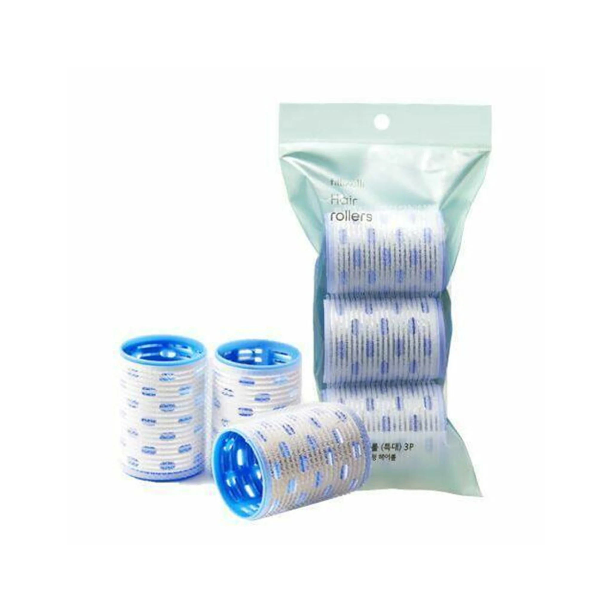 fillimilli Hair Rollers Blue XL 3pcs - Image 2