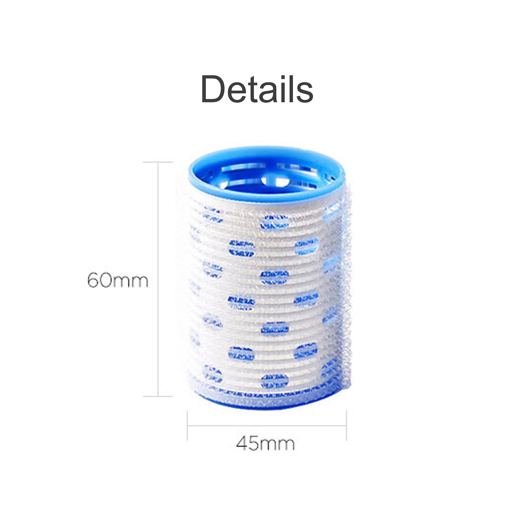fillimilli Hair Rollers Blue XL 3pcs - Image 3