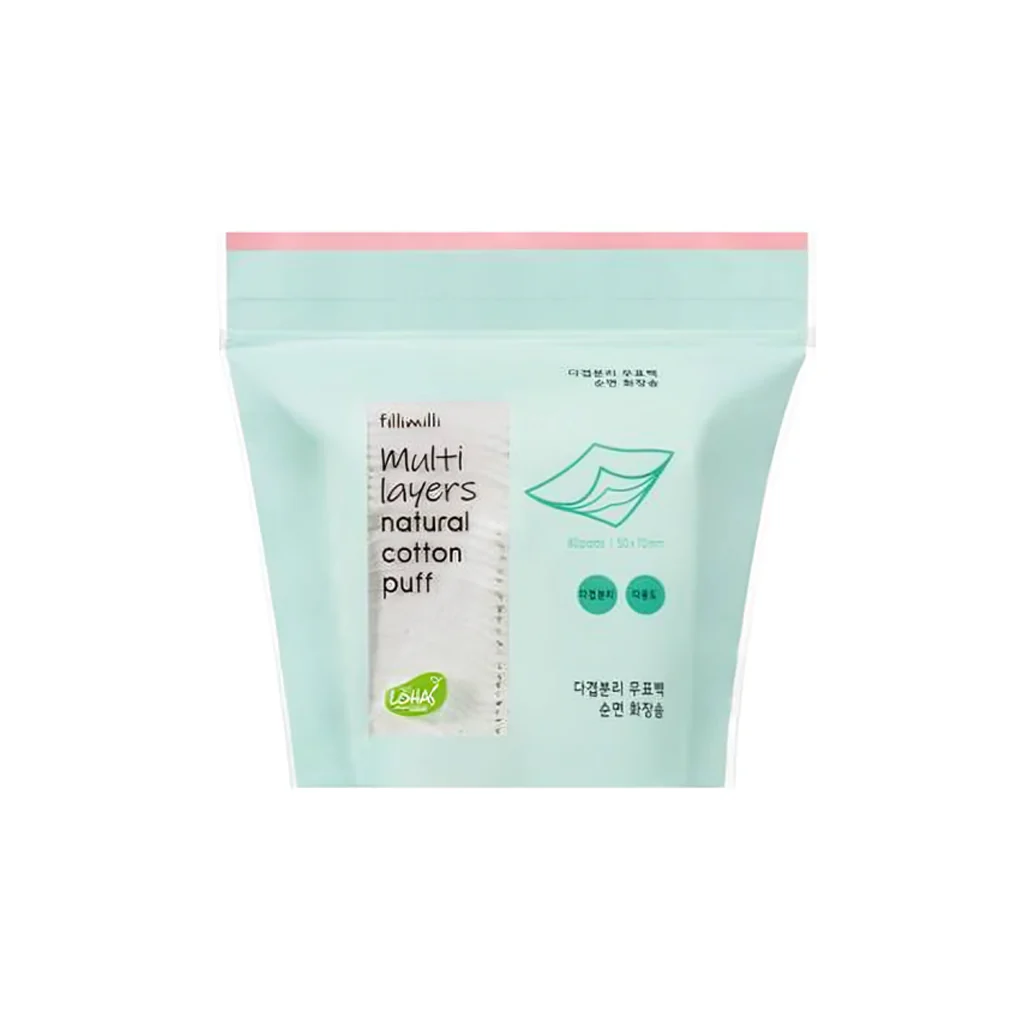 fillimilli Multi Layers Natural Cotton Puff 80 pcs - Image 2