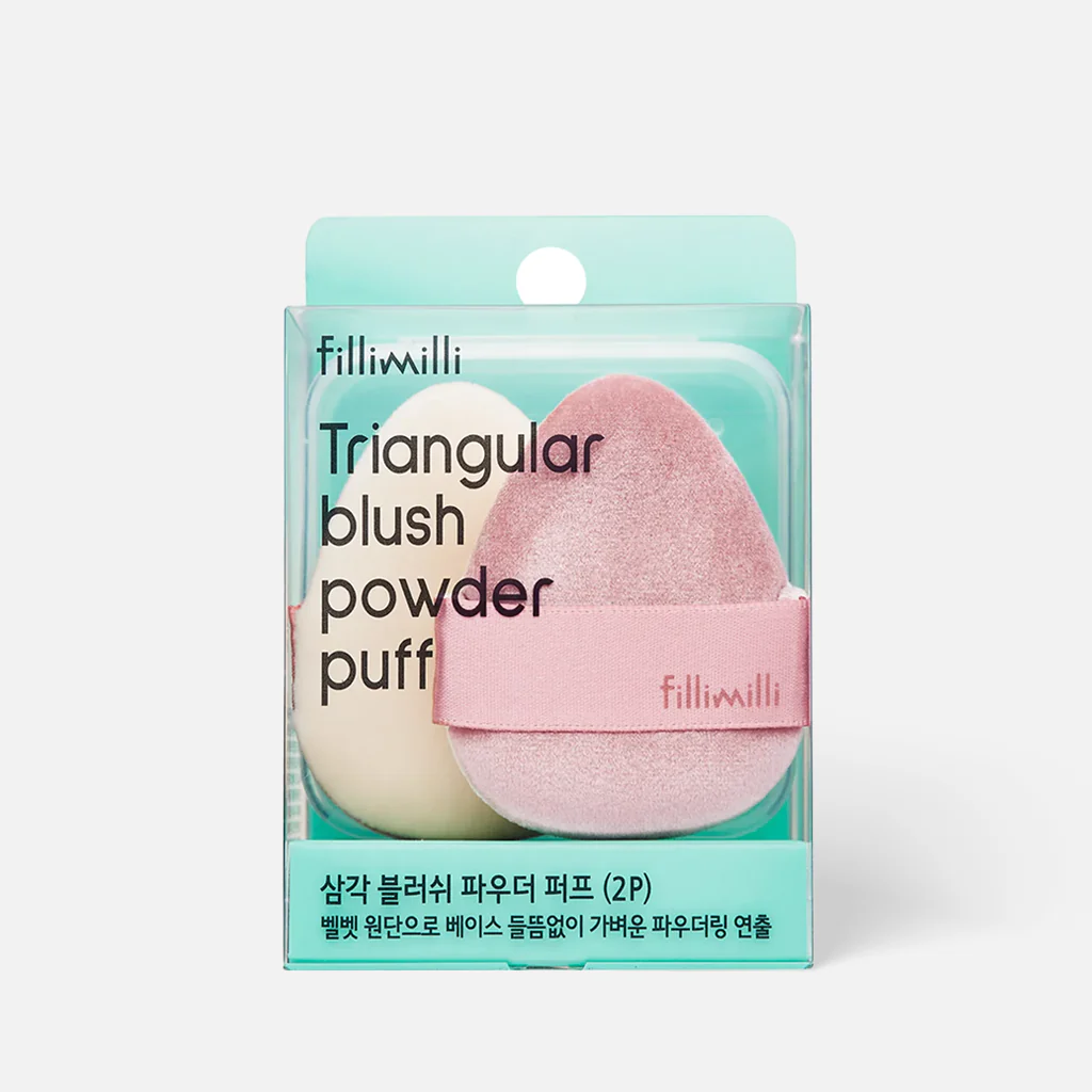fillimilli Triangular Blush Powder Puff Set 2 pcs