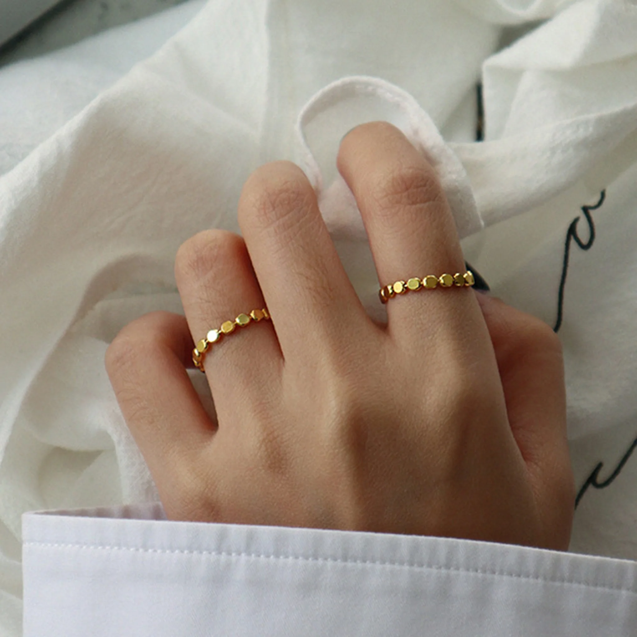 Flat Round Bead Ring - Image 3