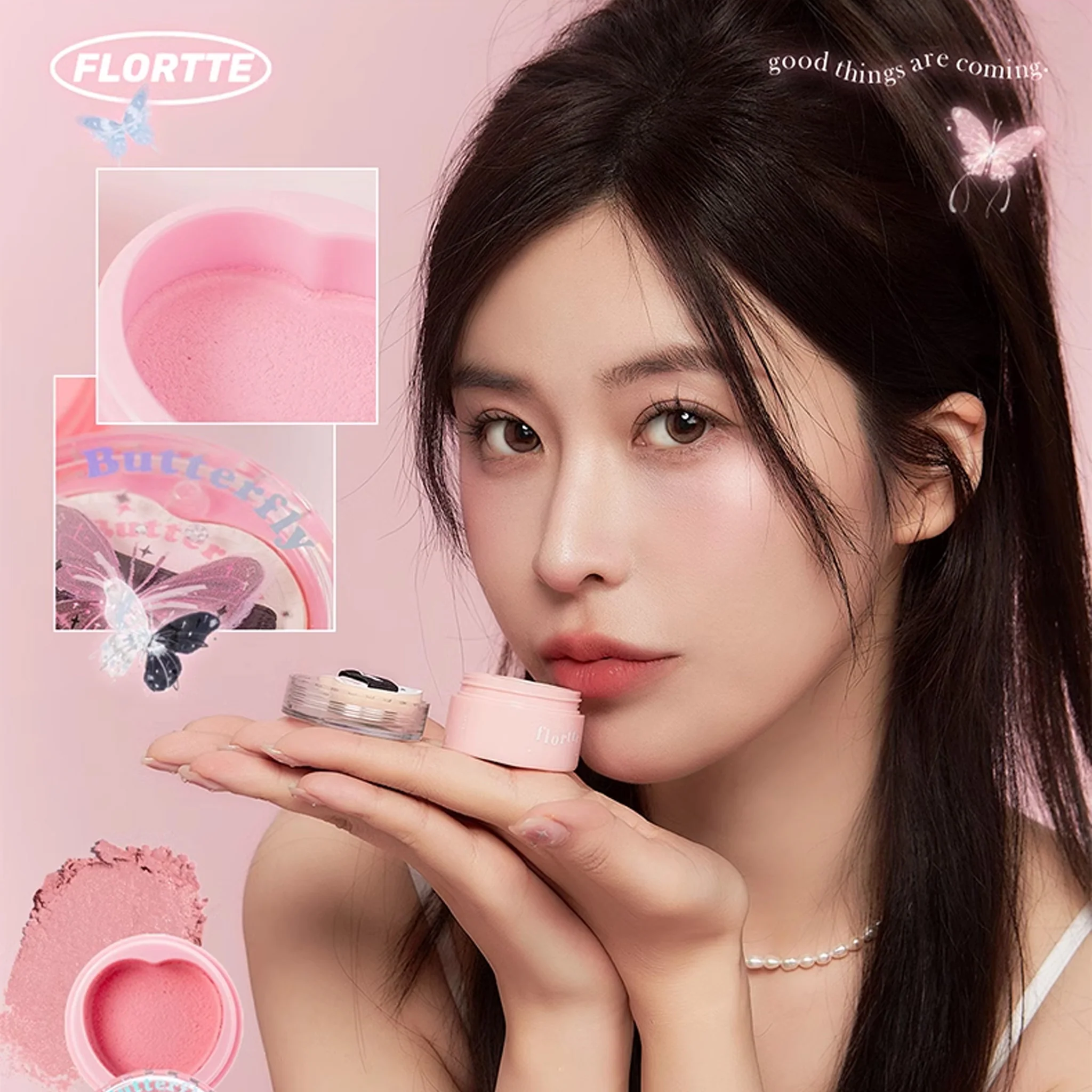FLORTTE Butterfly Series Blush Cream - Image 3