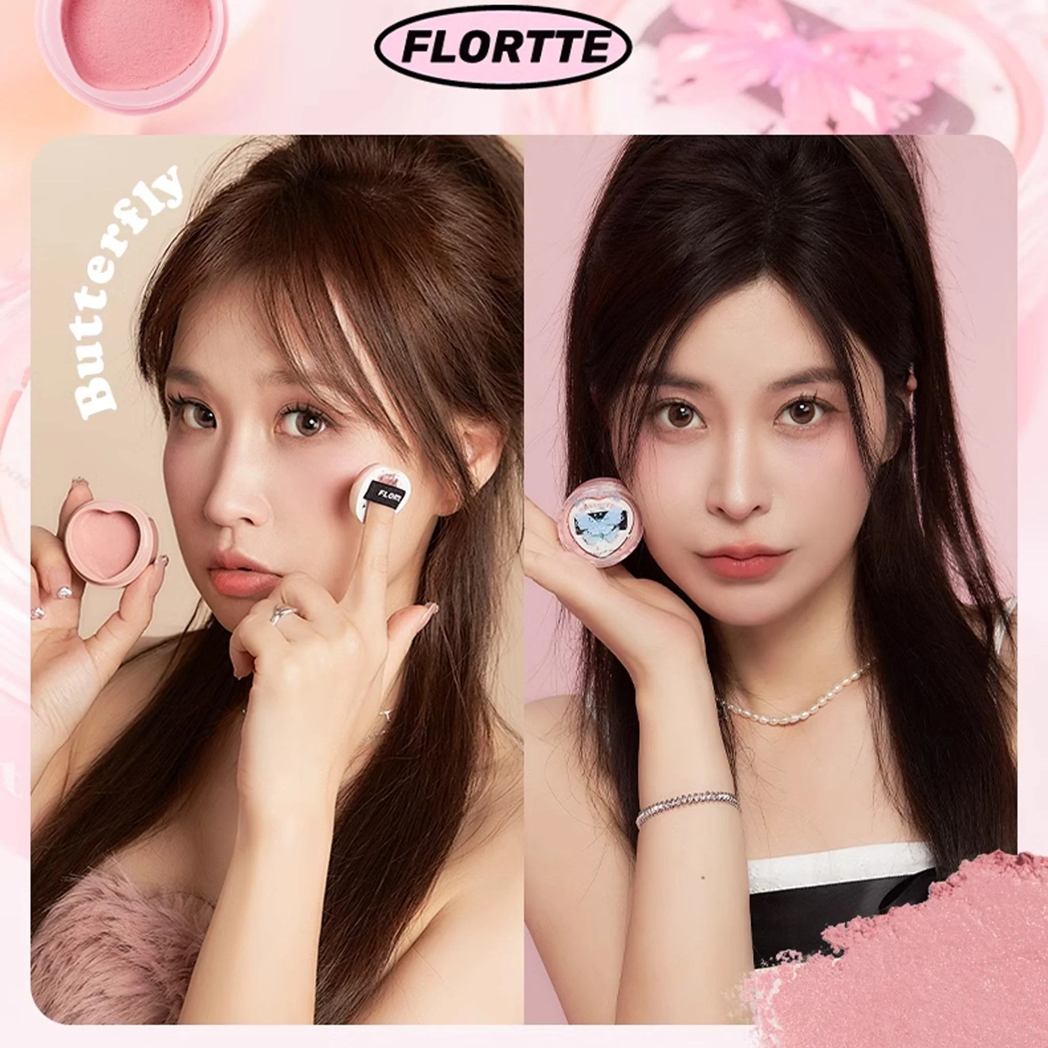 FLORTTE Butterfly Series Blush Cream - Image 6