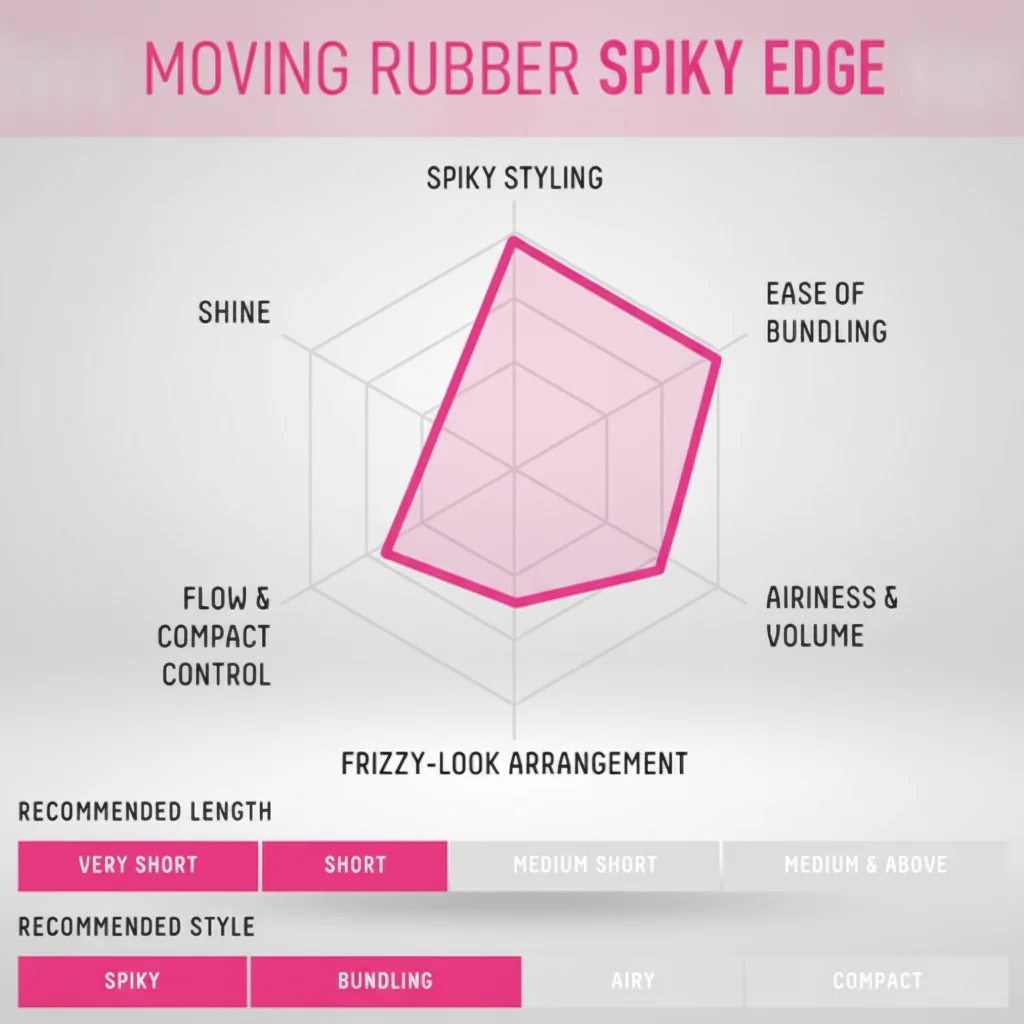 GATSBY Moving Rubber Hair Styling Wax 80g Pink-Spiky Edge - Image 6