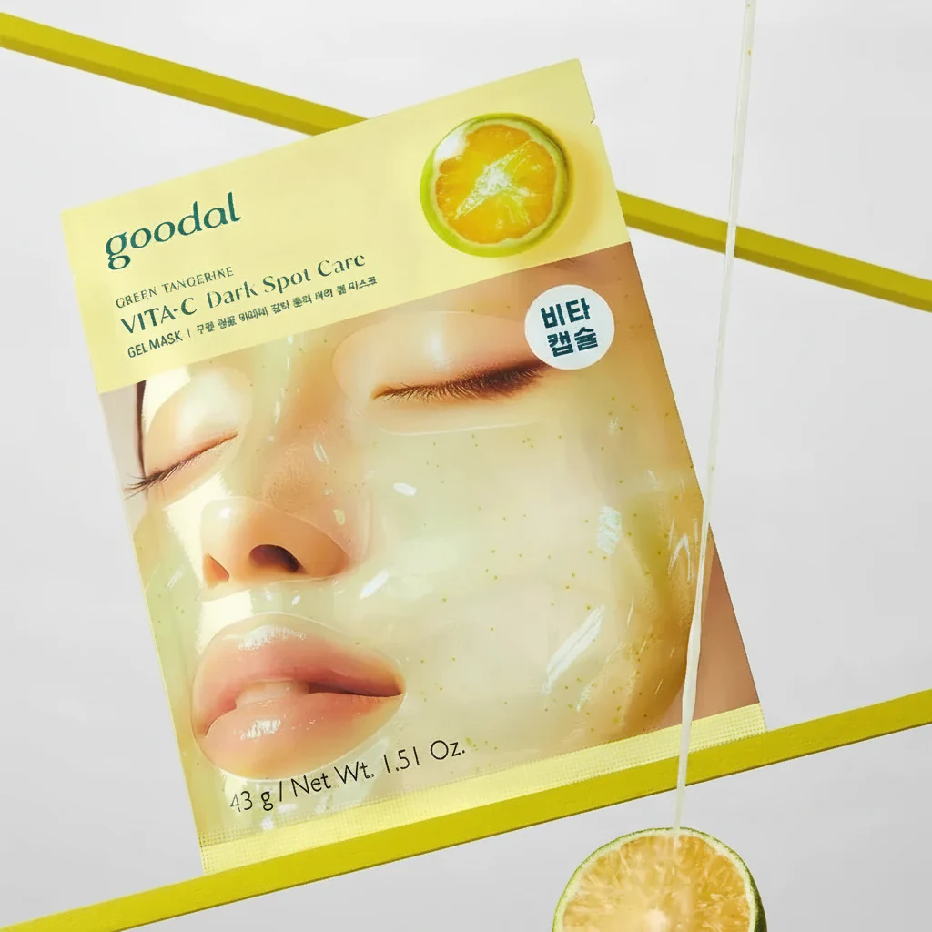 GOODAL Green Tangerine Vita C Dark Spot Care Gel Mask 5pcs