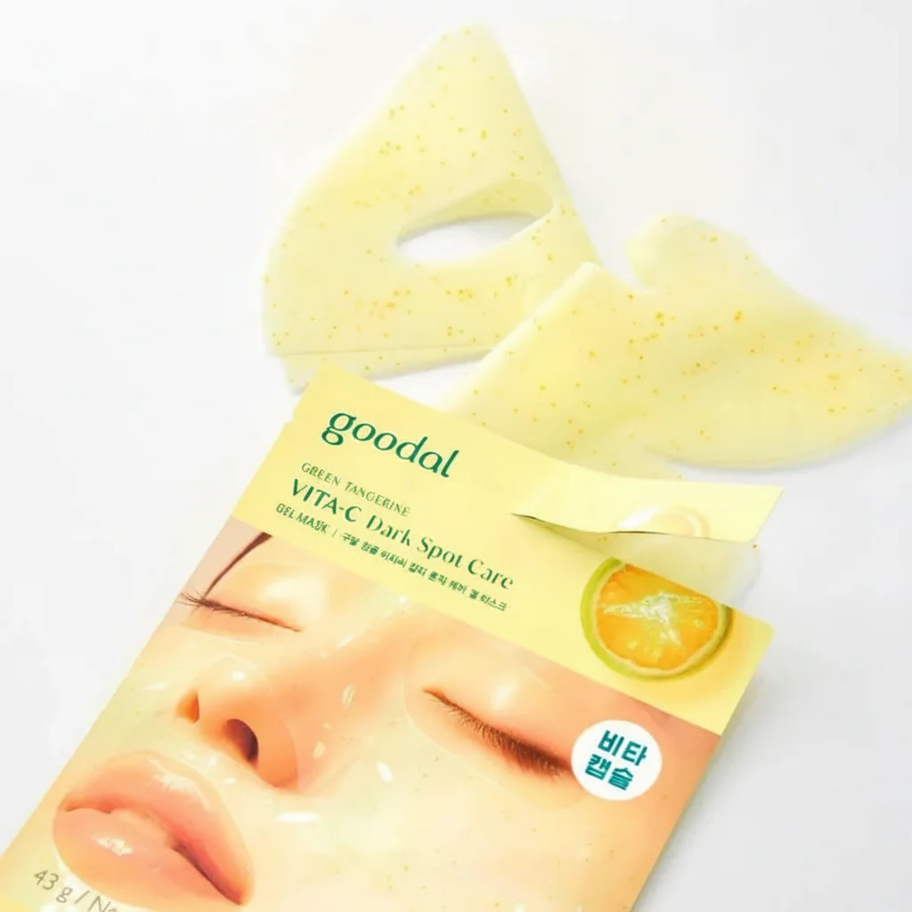 GOODAL Green Tangerine Vita C Dark Spot Care Gel Mask 5pcs - Image 2