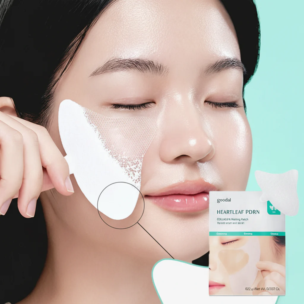 GOODAL Heartleaf PDRN Collagen Melting Patch 4pcs - Image 5