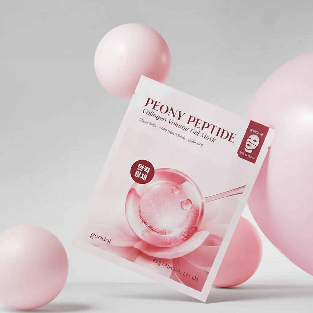 GOODAL Peony Peptide Collagen Gel Mask 5pcs