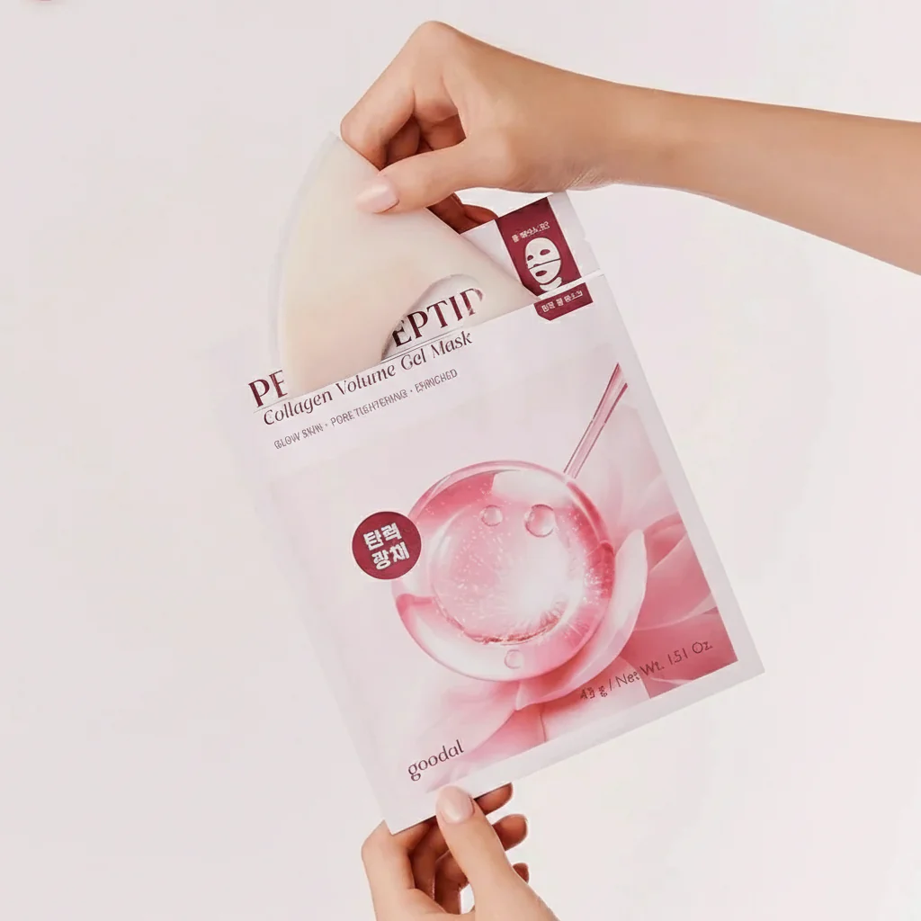 GOODAL Peony Peptide Collagen Gel Mask 5pcs - Image 4