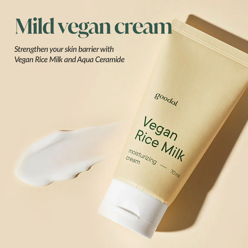 goodal Vegan Rice Milk Moisturizing Cream 70ml - Image 2