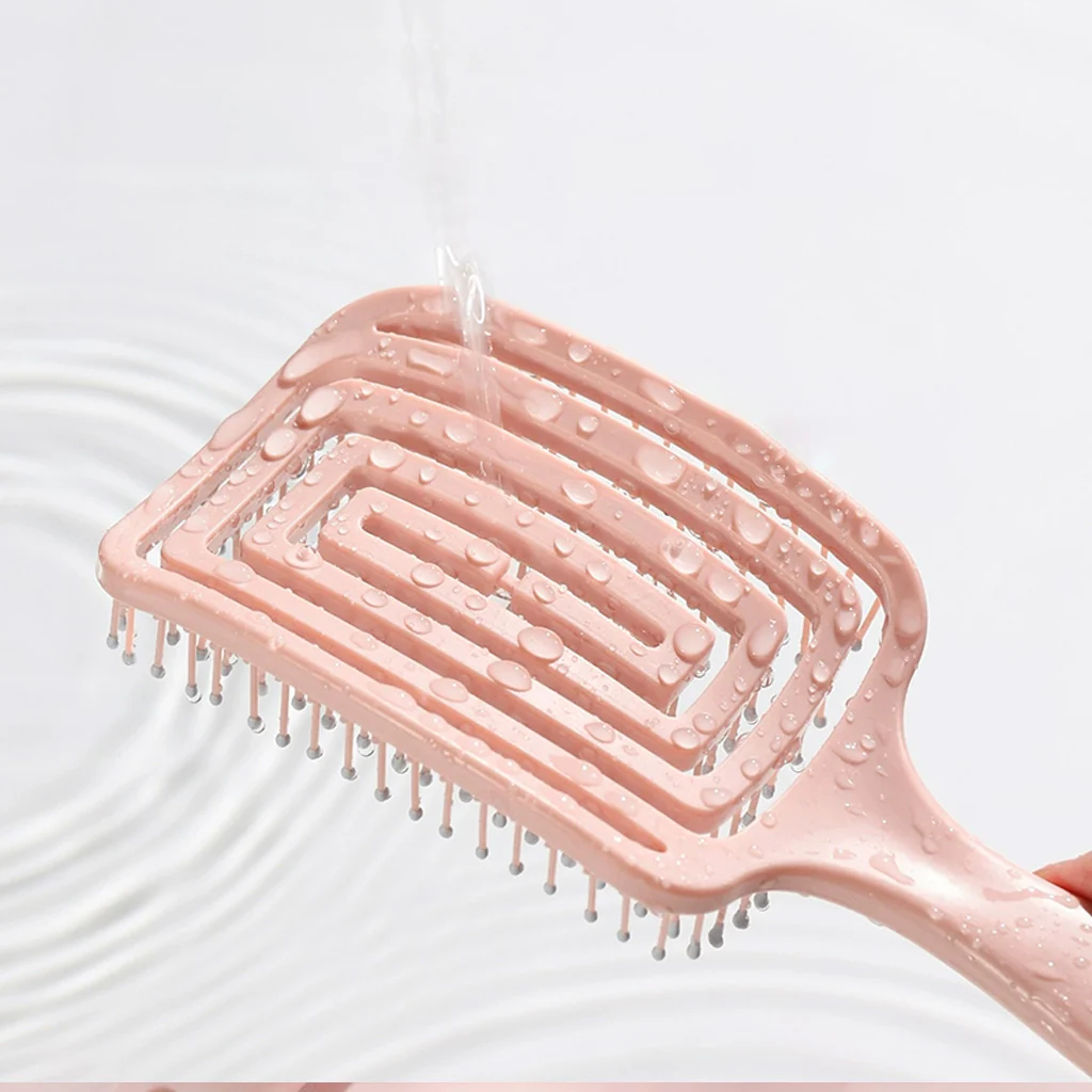 GOOOD Wavy Detancling Hair Brush Purple/Pink 1pc - Image 3
