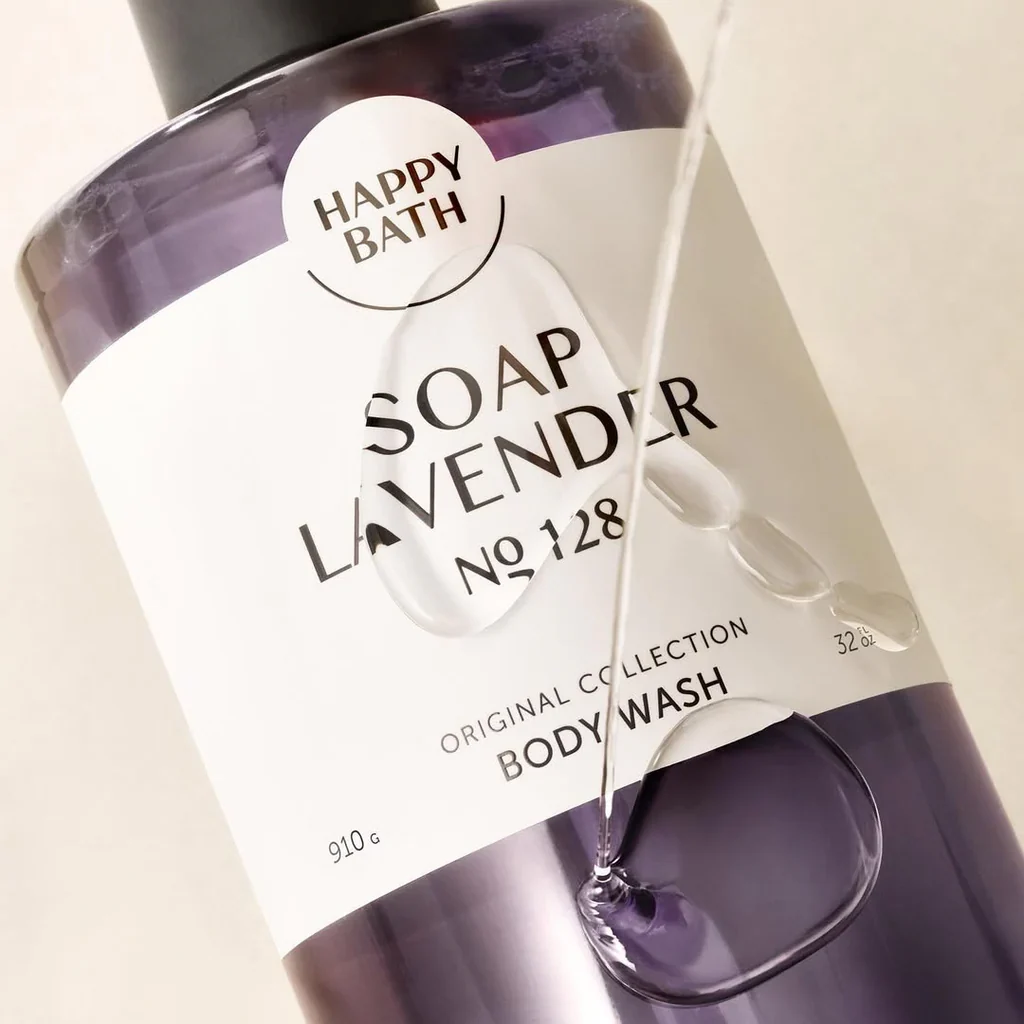 HAPPY BATH Lavender Body Wash 490ml - Image 4