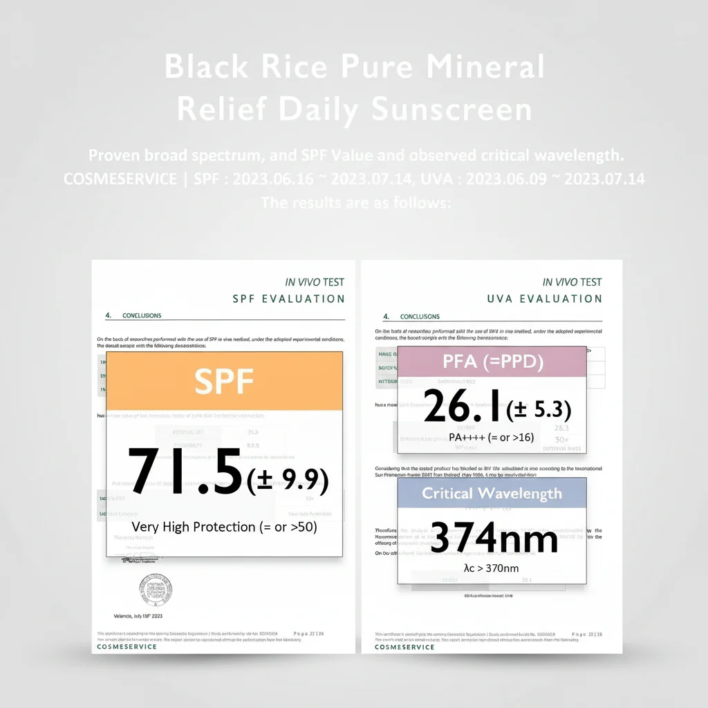 HARUHARU WONDER Black Rice Pure Mineral Relief Daily Sunscreen 50ml - Image 7