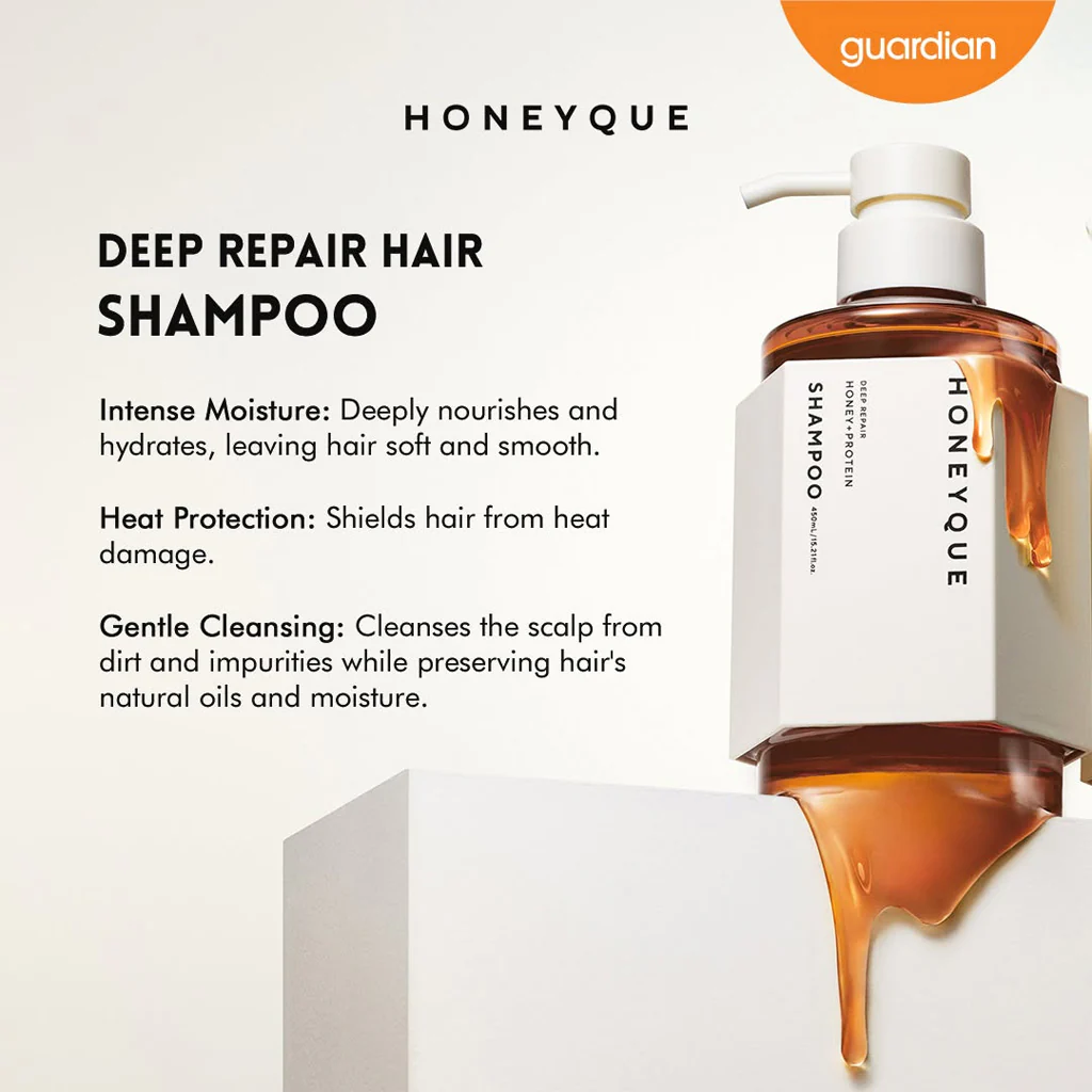 HONEYQUE Deep Repair Moist Shampoo 450 ml - Image 3