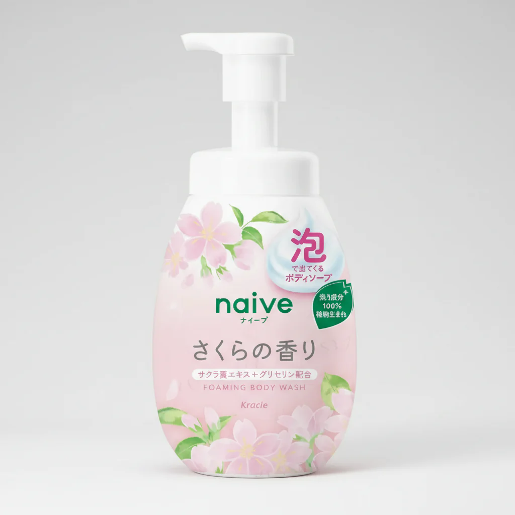Kracie Naive Foaming Body Wash Sakura