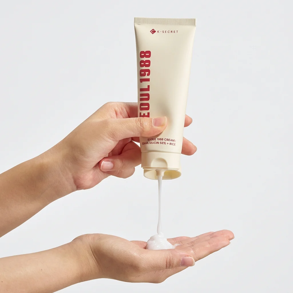 KSECRET Seoul 1988 Cream Snail Mucin 93%+Rice 100ml - Image 4