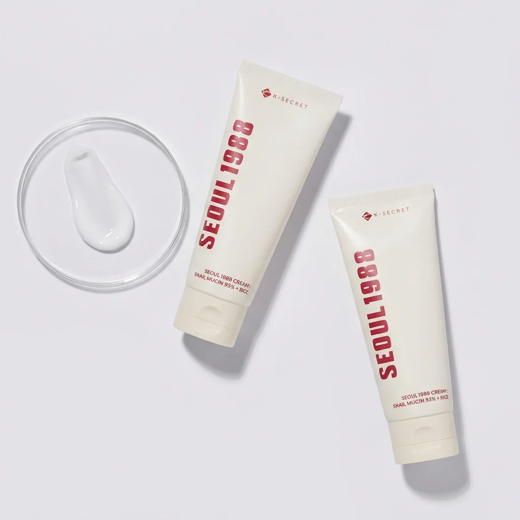 KSECRET Seoul 1988 Cream Snail Mucin 93%+Rice 100ml - Image 5
