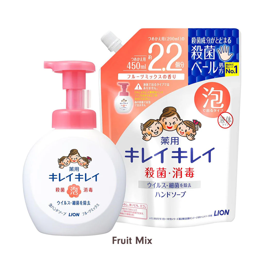 LION KireiKirei Foaming Hand Soap Refill 450ml - Image 3