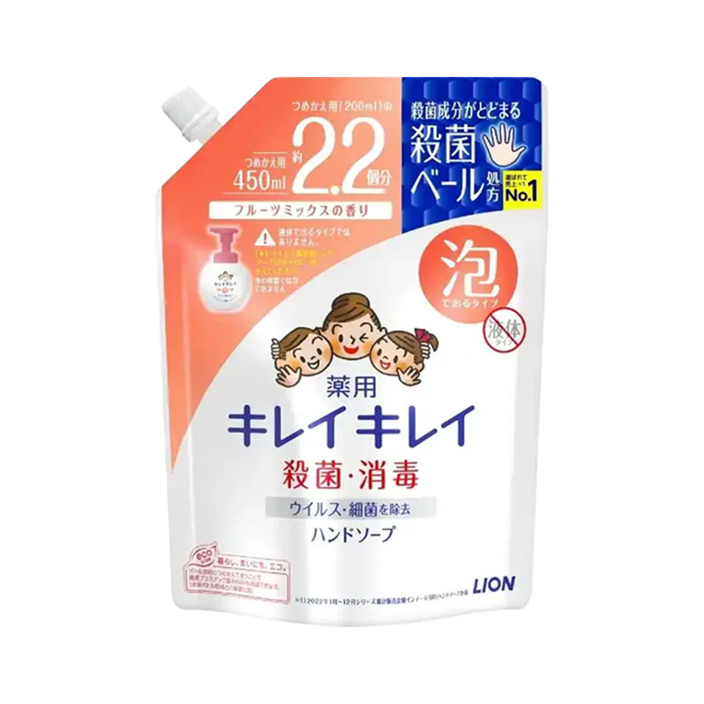 LION KireiKirei Foaming Hand Soap Refill 450ml - Image 6