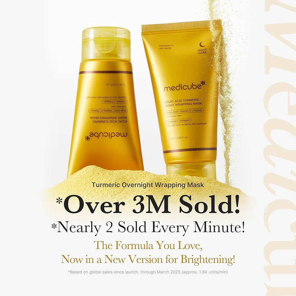 Medicube Kojic Acid Turmeric Night Wrapping Mask 75 ml - Image 4