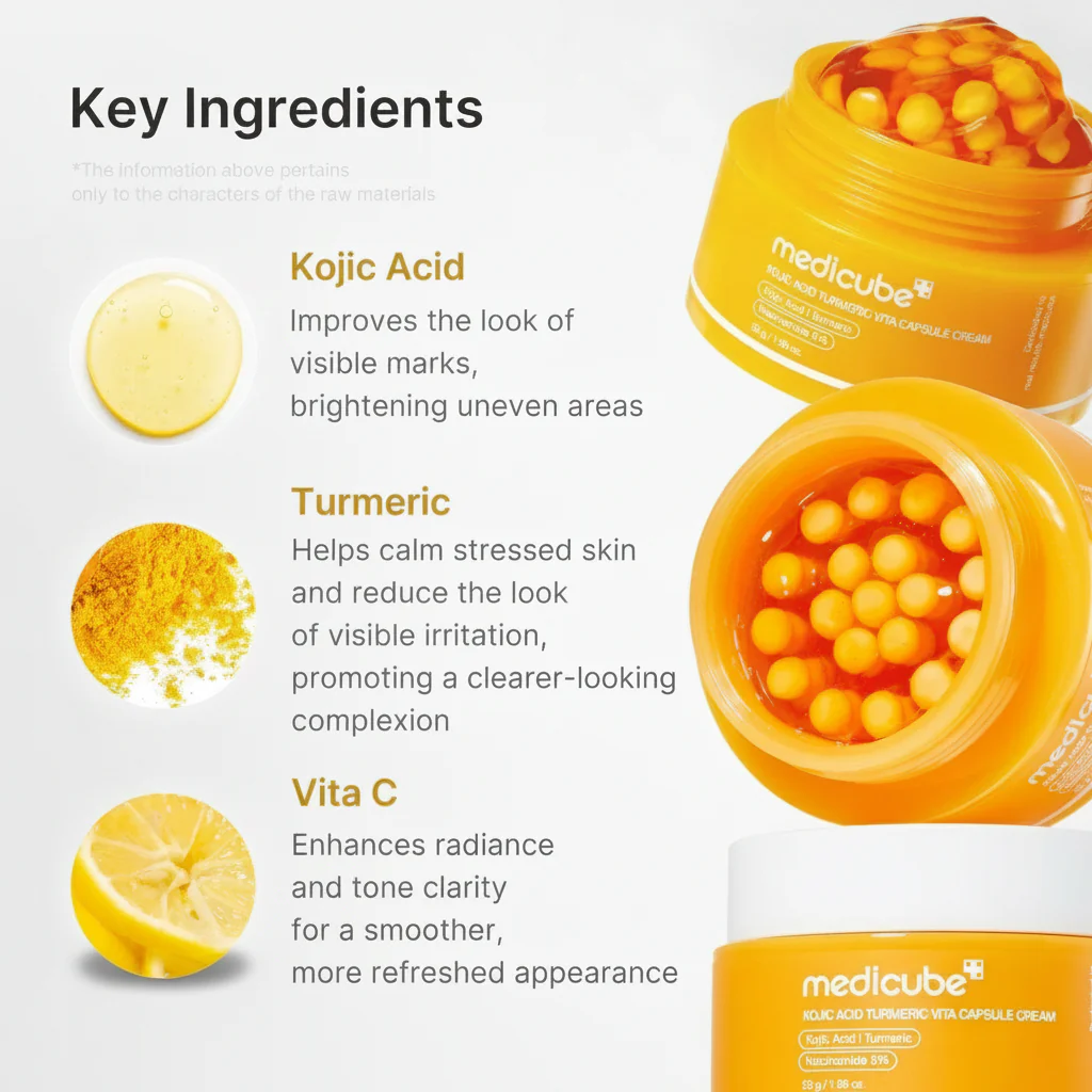 medicube Kojic Acid Turmeric Vita C Capsule Cream 53g - Image 5