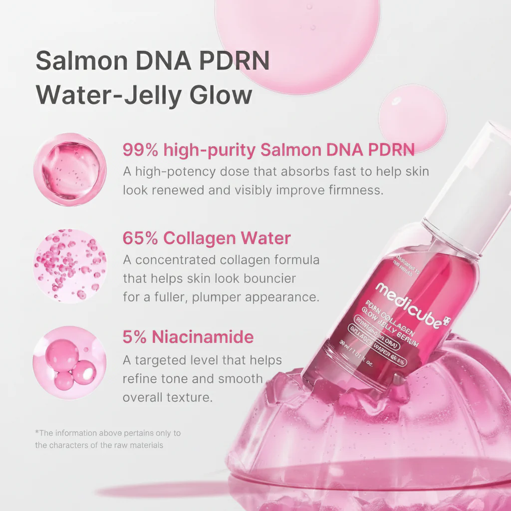 medicube PDRN Collagen Glow Jelly Serum 30ml - Image 6