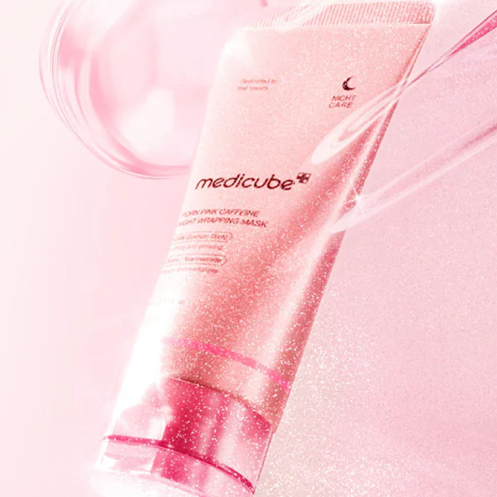 MEDICUBE PDRN Pink Caffeine Night Wrapping Mask 75ml - Image 3